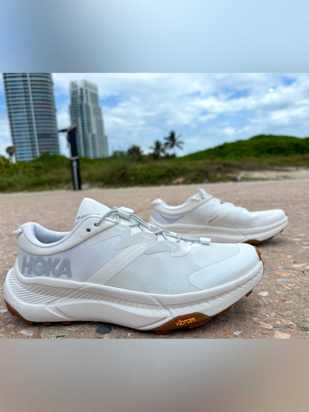 Hoka Transport Running Athletic Hiking White  1123154 WWH Wmns 7 7.5 8 9 9.5 10